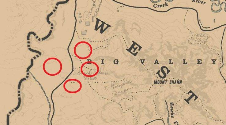 Red Dead Online How To Solve The Blackbone Forest Treasure Map Red Dead Online How To Solve The Blackbone Forest Treasure Map