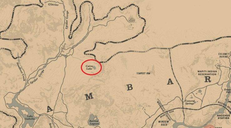 red dead redemption 2 cairn lake