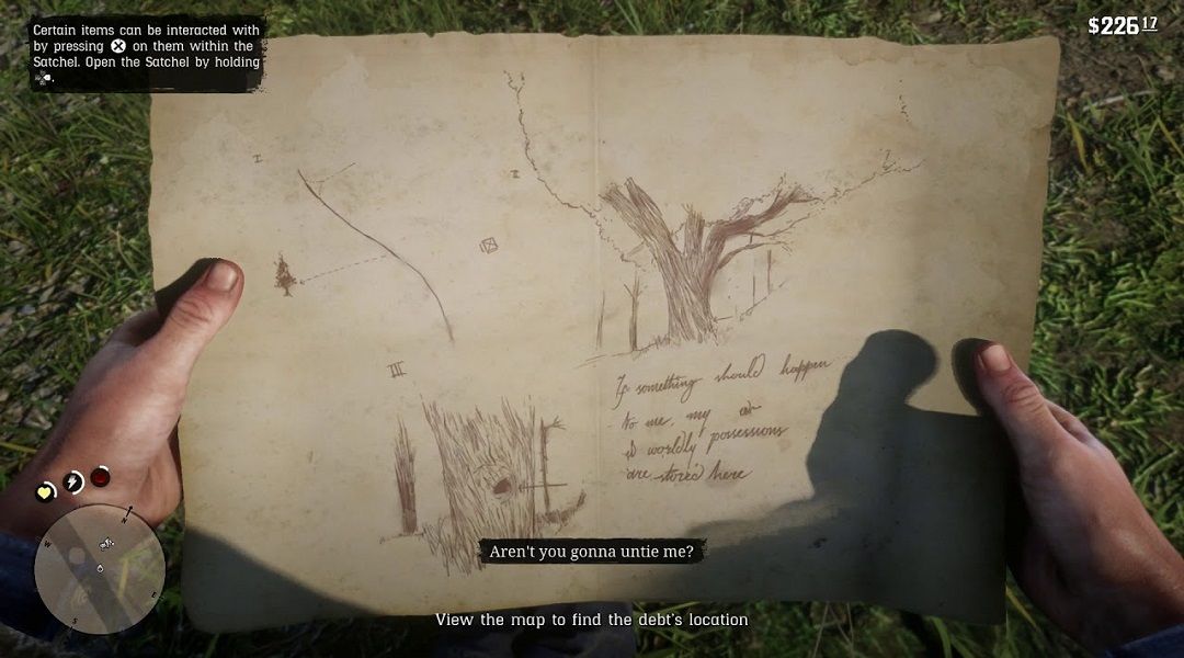 red dead redemption 2 chick's treasure map