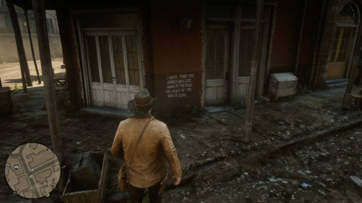 red dead redemption 2 red wall