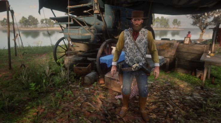 red dead redemption 2 arthur morgan woody outfit