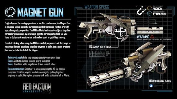 red faction armageddon magnet gun
