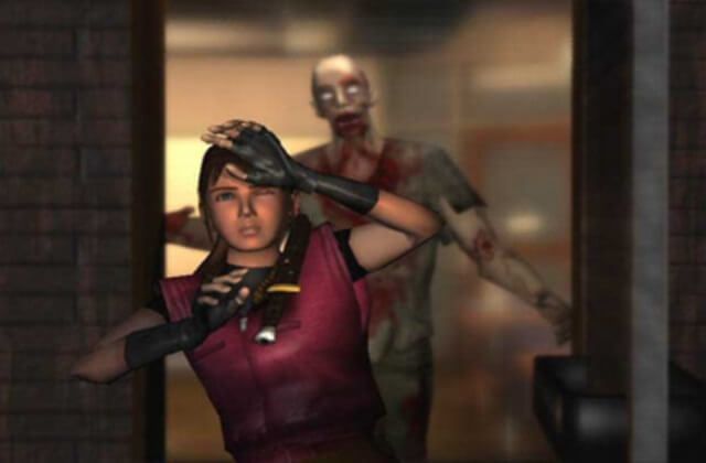 Resident Evil 2 - Claire and zombie