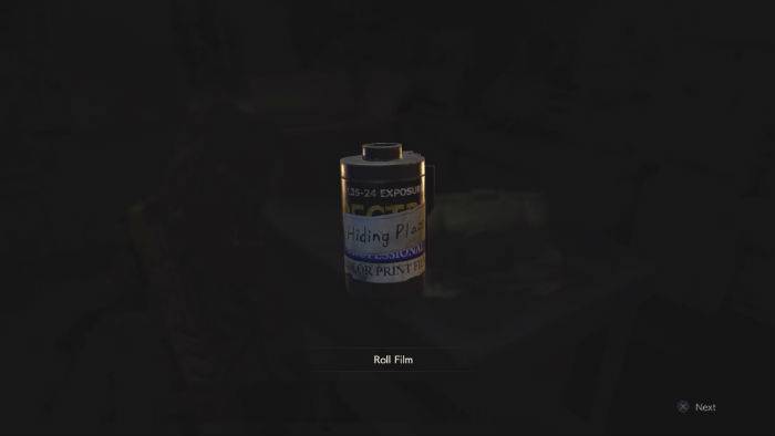 resident evil 2 hiding place film roll treasure hunter