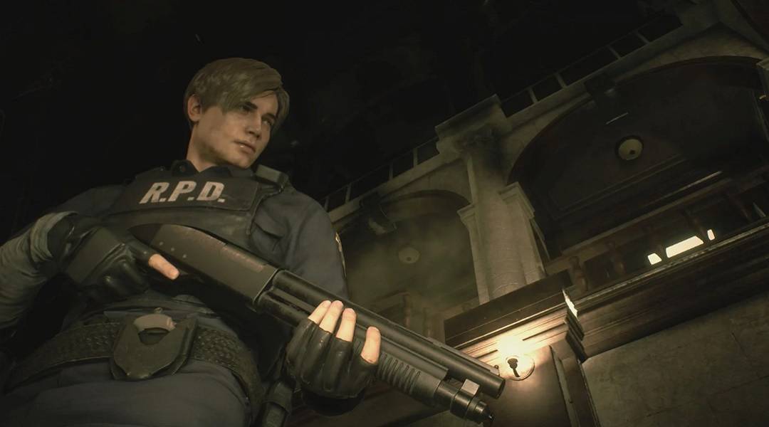 resident evil 2 leon shotgun
