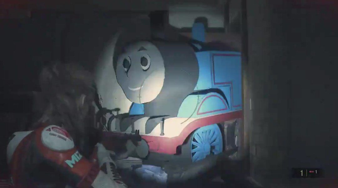 Resident Evil 2 mod turns Mr. X into Thomas the Tank Engine