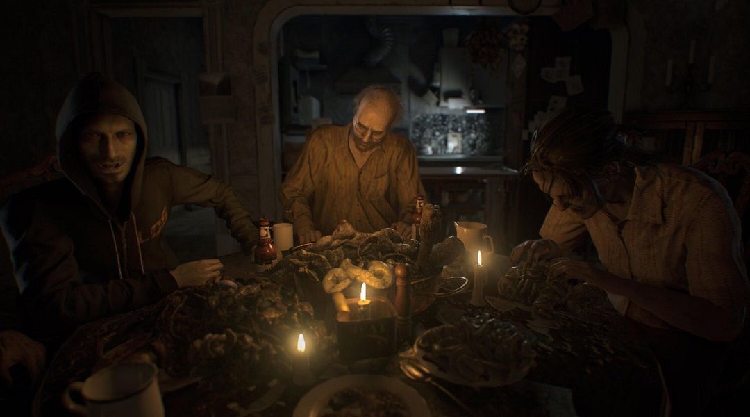 Resident Evil 7 Demo Getting 'Twilight' Update Tomorrow - Resident Evil 7 Baker family dinner