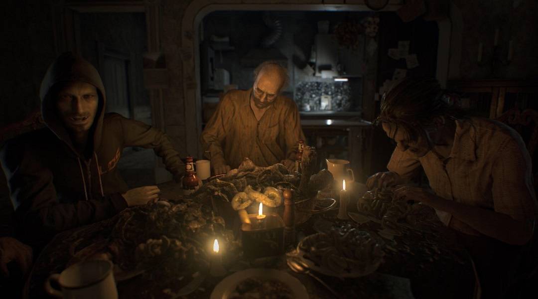 Resident Evil 7 Demo Getting 'Twilight' Update Tomorrow - Resident Evil 7 Baker family dinner