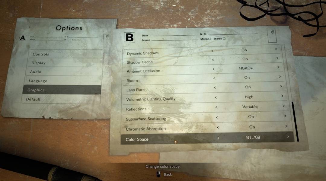 Resident Evil 7 PC Settings