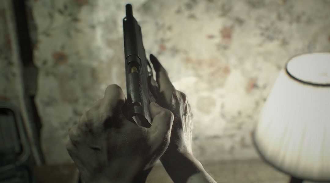 Resident Evil 7 Trailer Features Guns and Cannibalism - Resident Evil 7 pistol