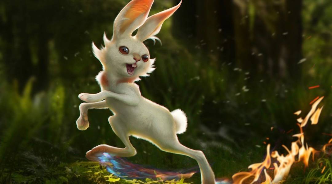 rj palmer pokemon sword and shield art scorbunny nintendo game freak