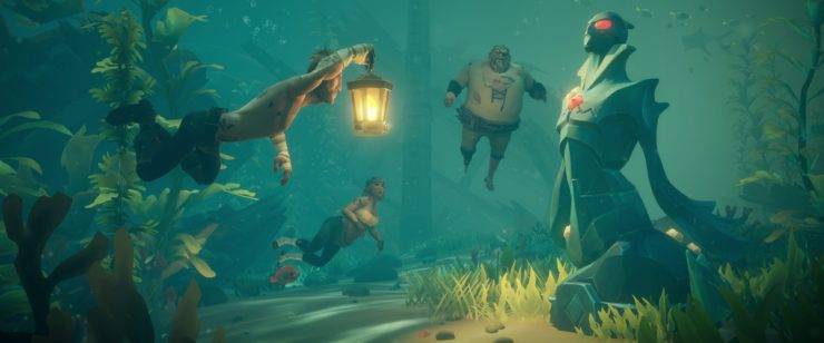 sea of thieves mermaid statue