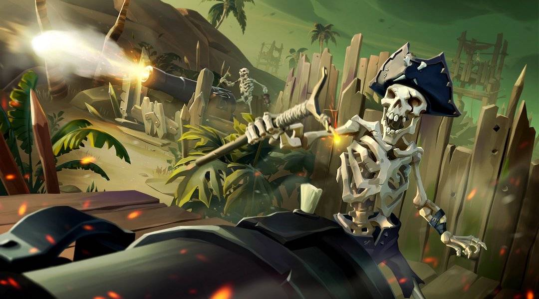 sea of thieves skeleton cannon