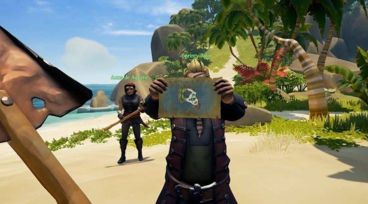 sea of thieves treasure map microsoft rare