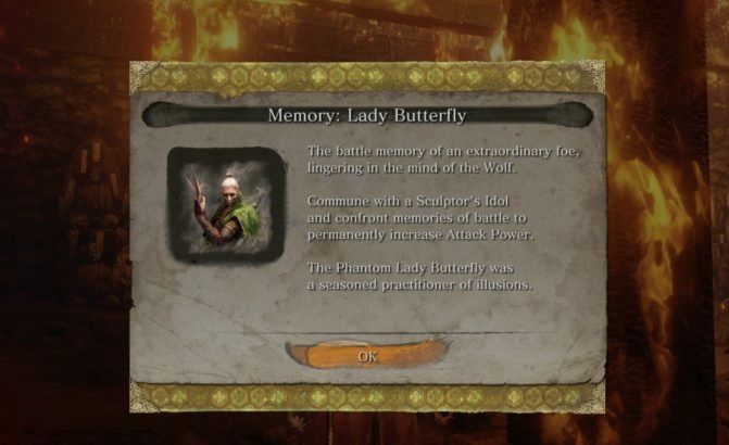 lady butterfly memory sekiro
