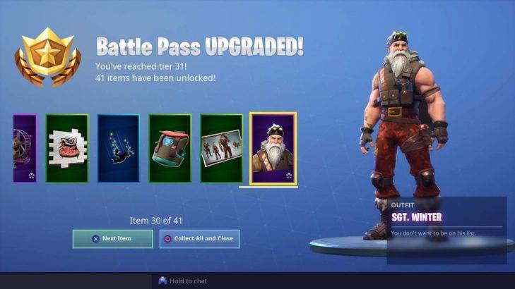 fortnite season 7 santa skin