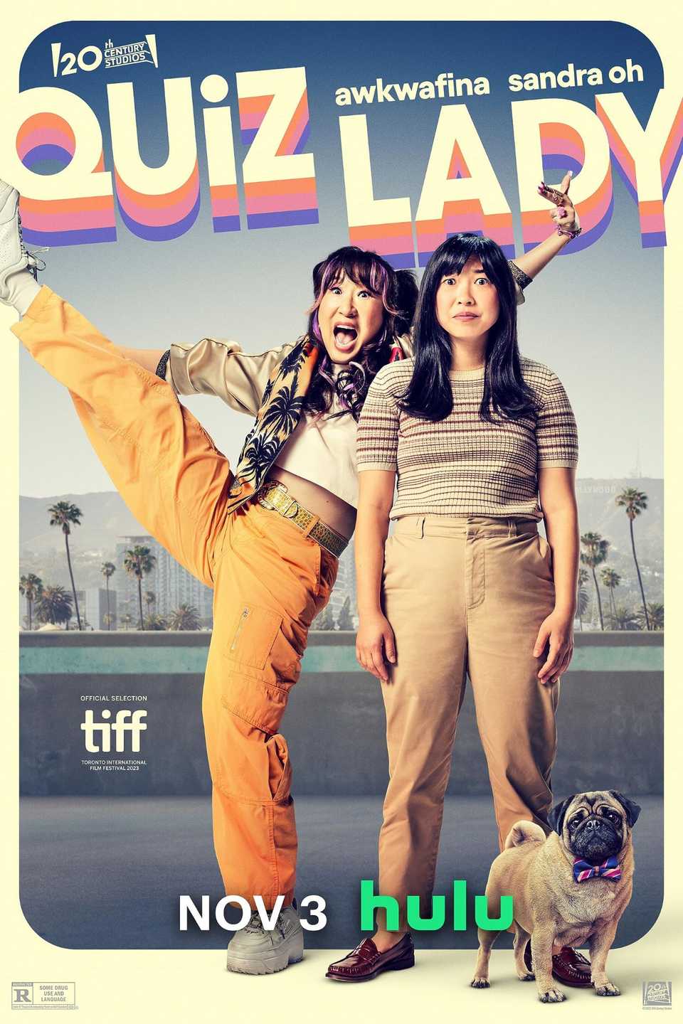 Quiz Lady 2023 Hulu Movie Poster