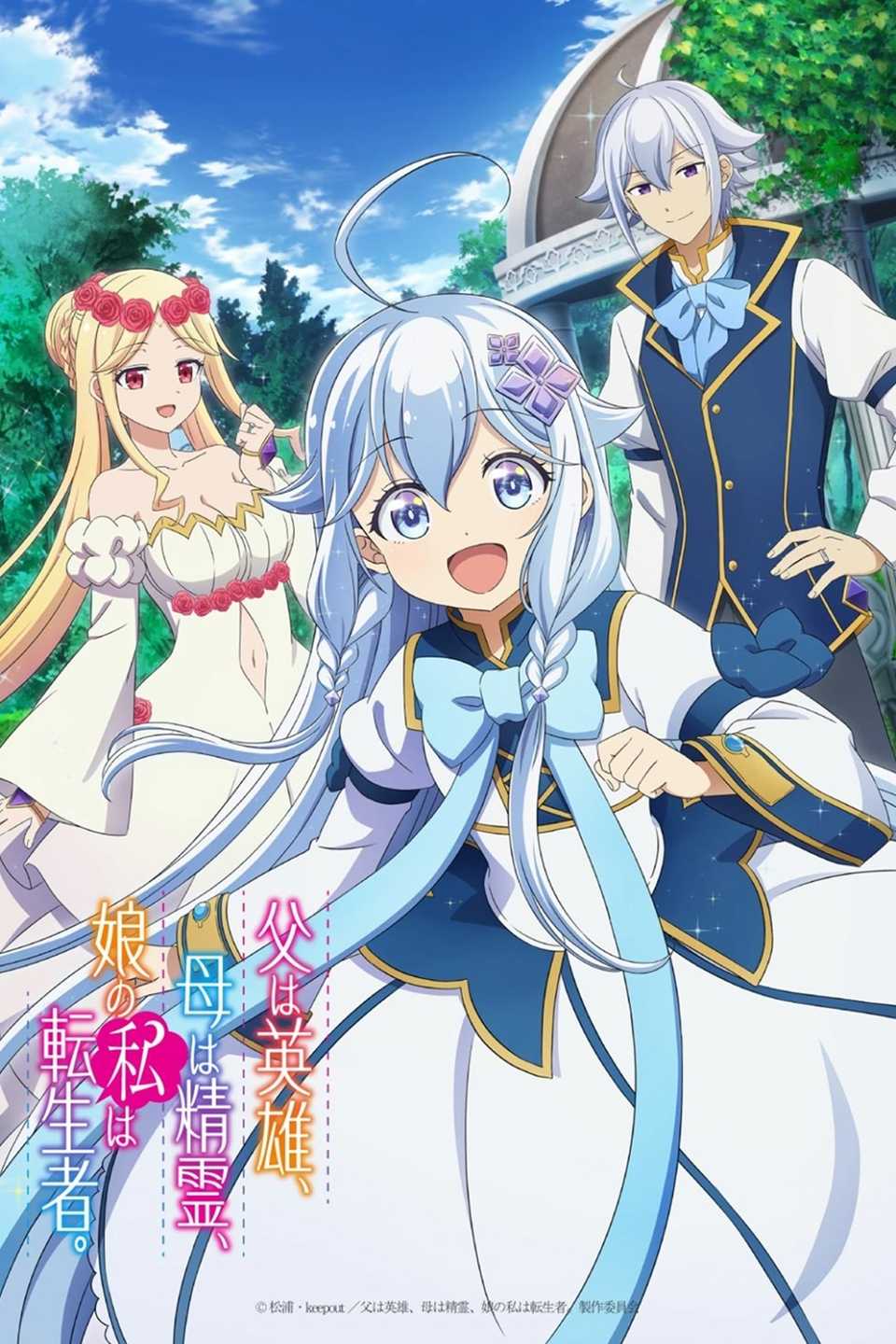 Reincarnated as the Daughter of the Legendary Hero and the Queen of Spirits anime