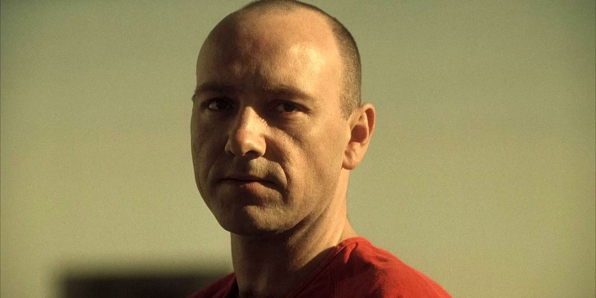 Kevin Spacey's John Doe in the desert in Se7en