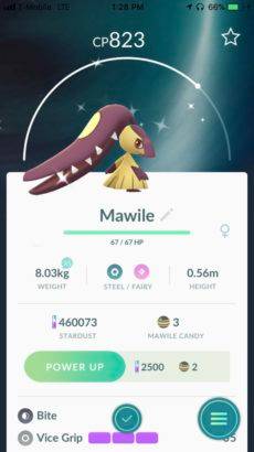 Pokemon GO Adds New Shiny Pokemon in Update - Shiny Mawile