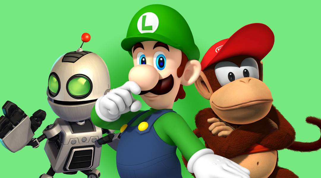 top 10 video game sidekicks clank luigi diddy kong