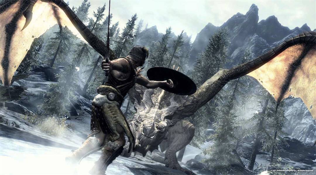 skyrim-xbox-one-backward-compatibility-dragon
