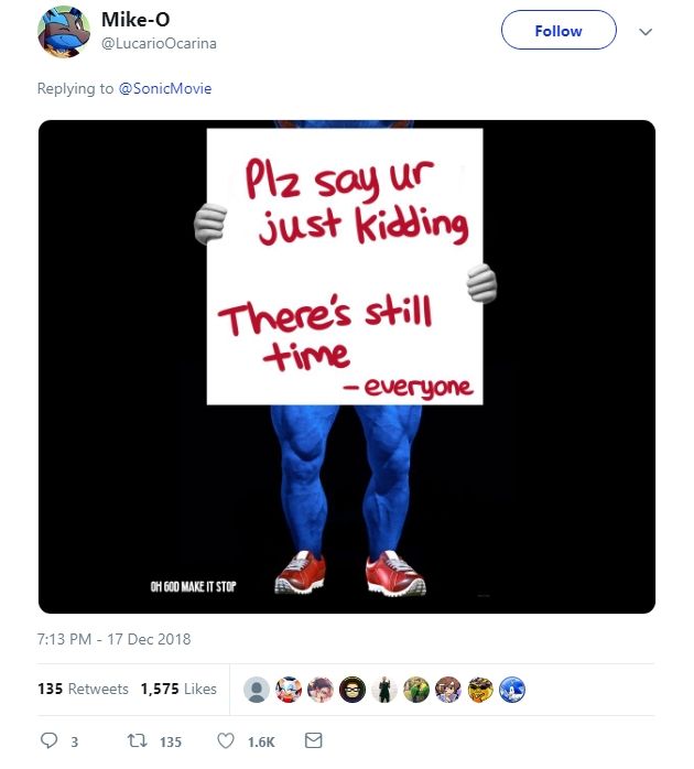 sonic the hedgehog reply