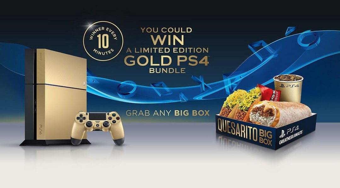 sony gold ps4 taco bell contest