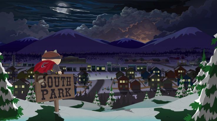 South Park: The Fractured But Whole Boss Fight Has A Lot of Problems - Cartman on sign