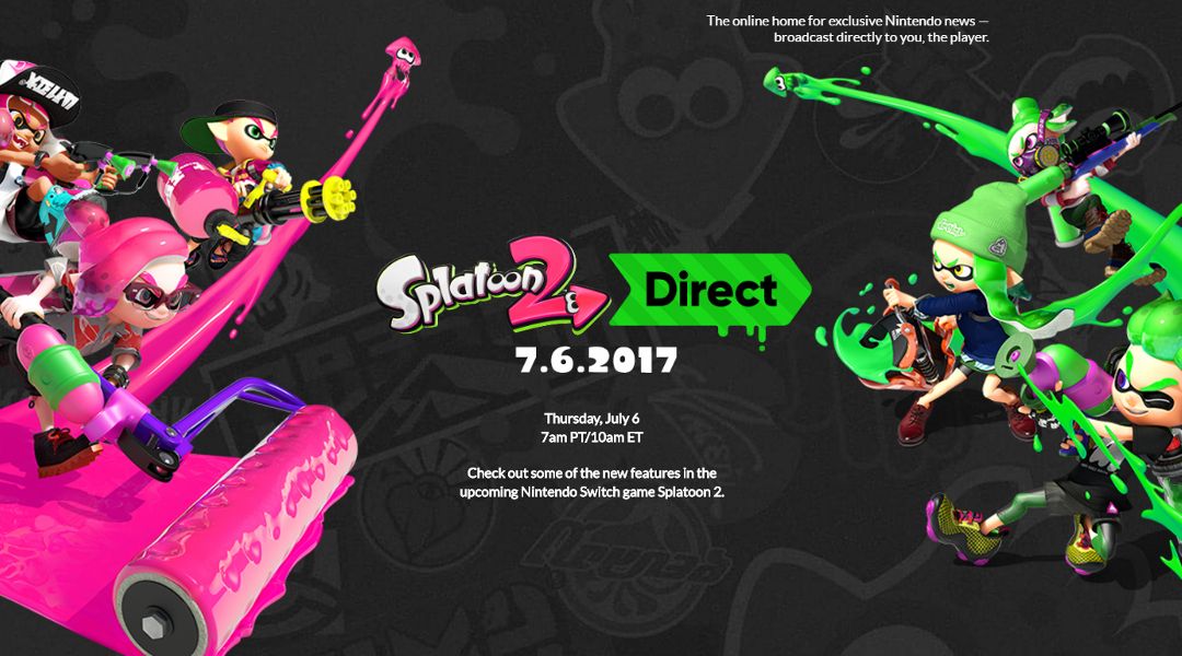 Splatoon 2 Nintendo Direct on July 6