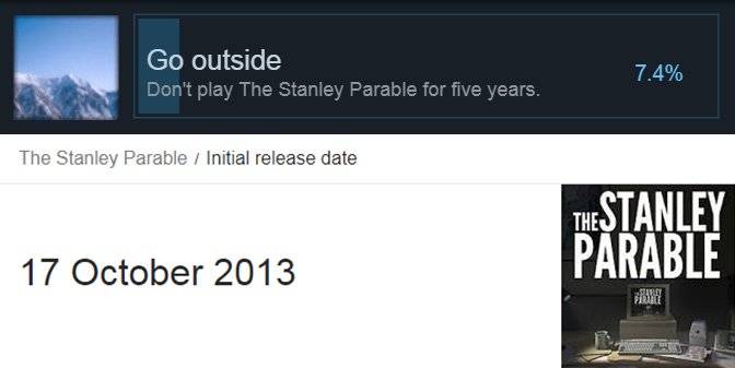 stanley parable 5 year achievement