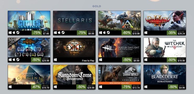 steam top sellers 2018 gold