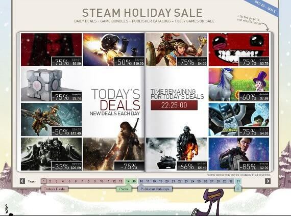 Steam Holiday Sale Begins