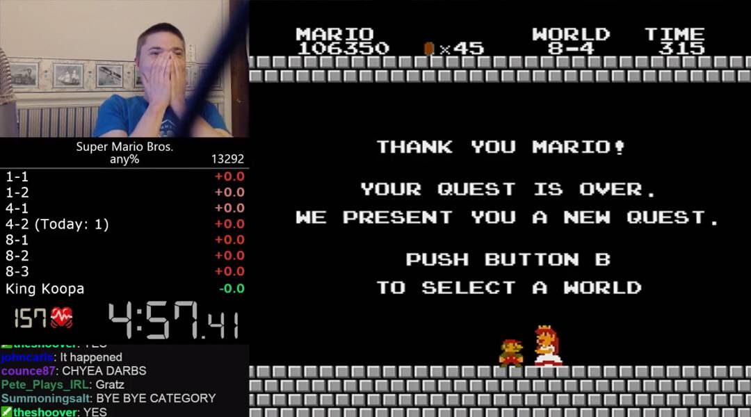 Super Mario Bros Speedrun Record