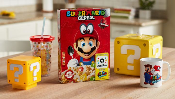Super Mario Cereal with Nintendo Switch Amiibo Support