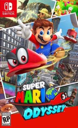 super mario odyssey box art sombrero