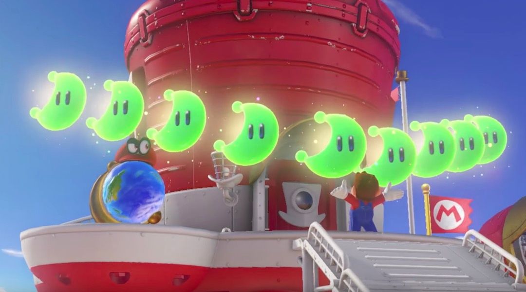 Power Moons may have once been Shine Sprites, Super Mario Odyssey