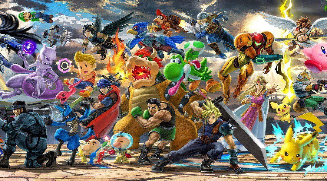 super smash bros. ultimate character mural