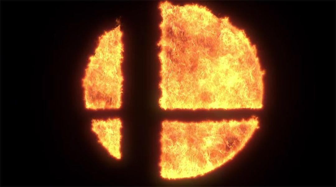 A Burning Smash Bros. Logo - YouTube