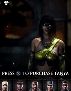 Mortal Kombat X Tanya Character Select Screen Revealed - Tanya character select