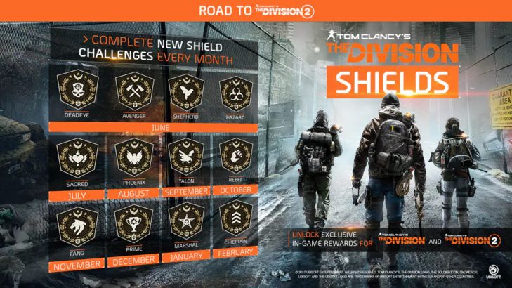 road to the division 2 schedule