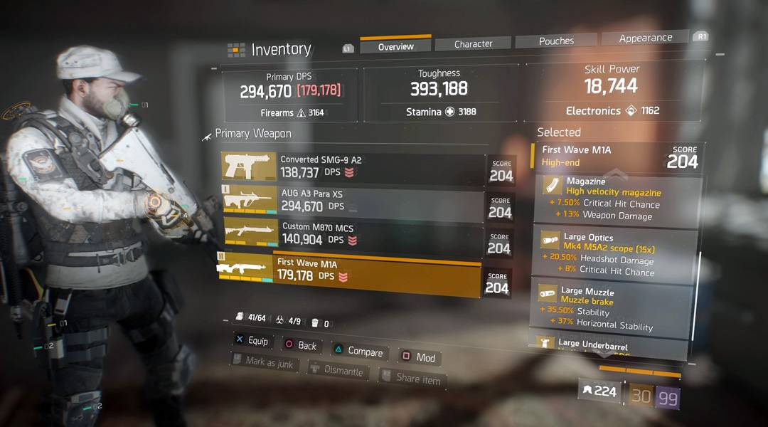 The Division Powerful Player Build