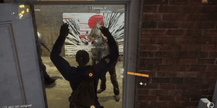 the division troll blocking doorway player collision