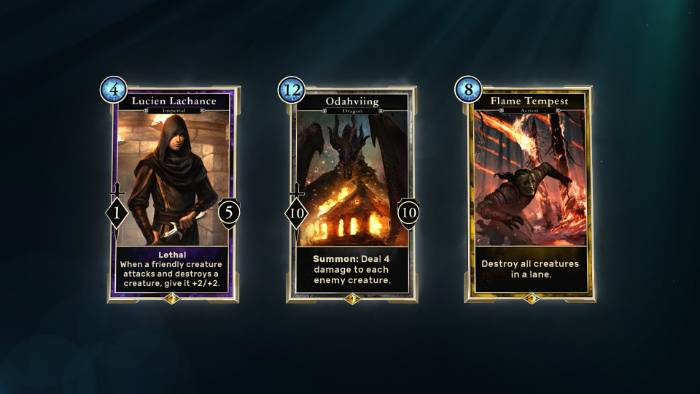 the elder scrolls legends legendary cards