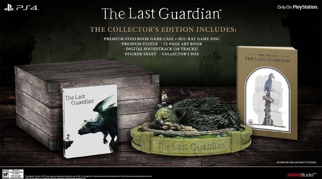 the last guardian collector's edition listing
