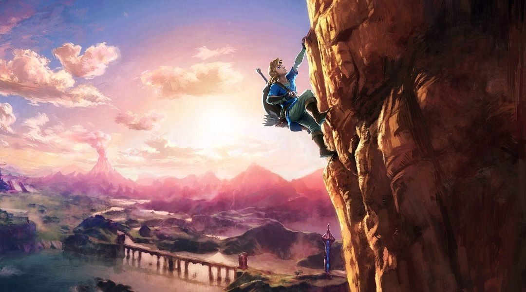 The Legend of Zelda: Breath of the Wild New Release Date Leaked by Target - The Legend of Zelda: Breath of the Wild climbing concept art