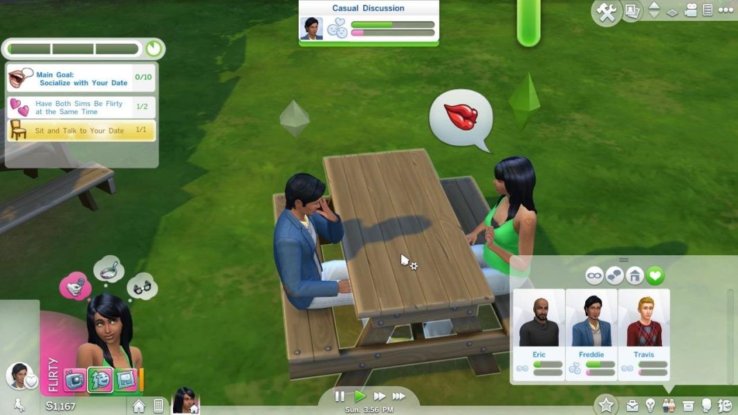 the sims 4 date flirt romance