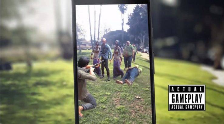 the walking dead: our world glenn shooting zombies