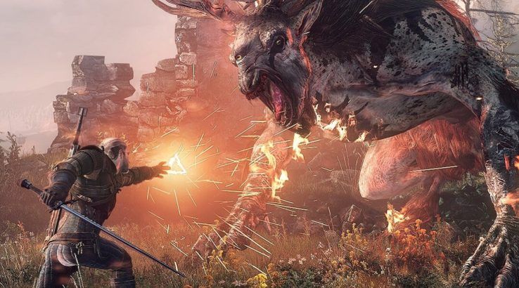 Witcher 3 Mod Support Now Available - Geralt battling monster
