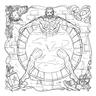 the witcher adult coloring book bathtub geralt